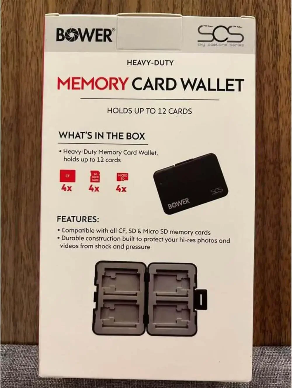 Memory Card Holder Wallet Bower